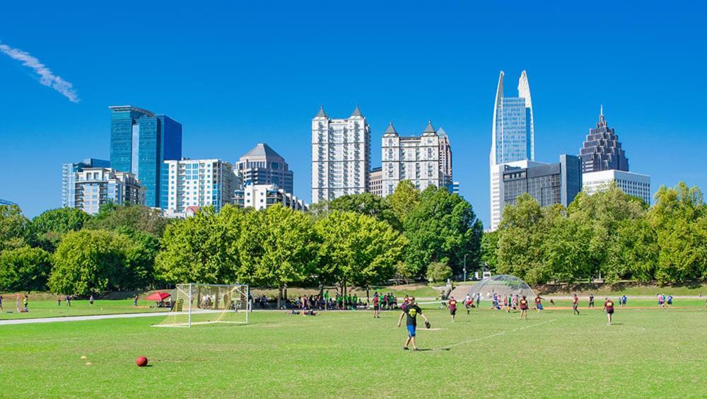 Ferienwohnung Marvelous Midtown Manor In Piedmont Park Atlanta Exterior foto